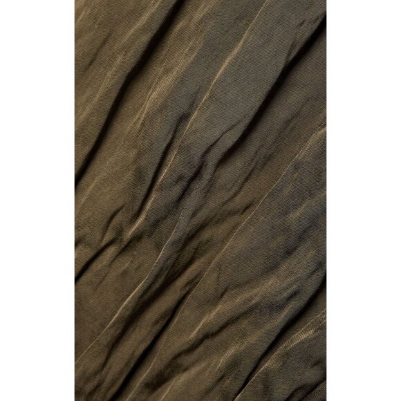 Jason Wu Collection Belted Crinkled-Satin Straight-leg Pants, Size 6, Designer - Picture 6 of 8